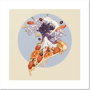 kanagawa pizza Posters and Art